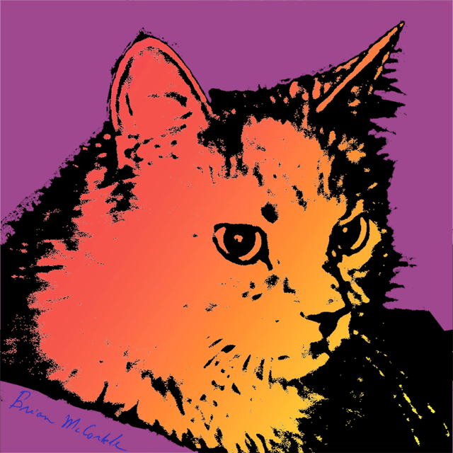 (image for) Fluffy gradient violet